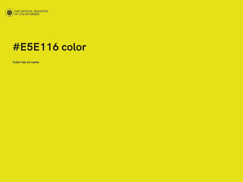 #E5E116 color image