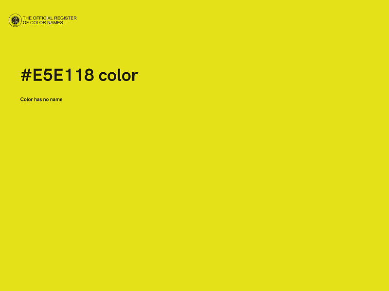 #E5E118 color image