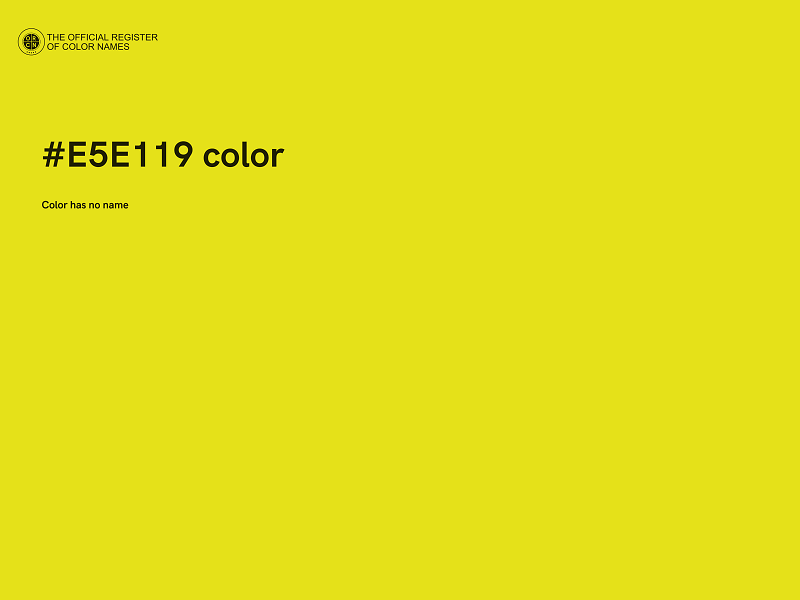 #E5E119 color image