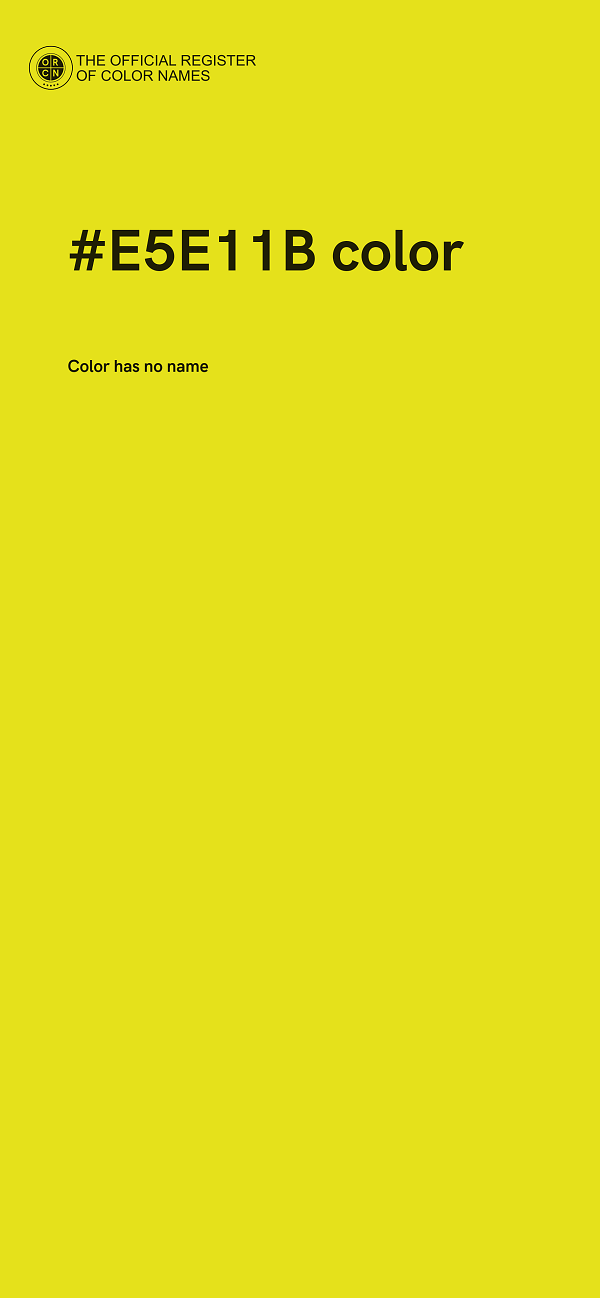 #E5E11B color image