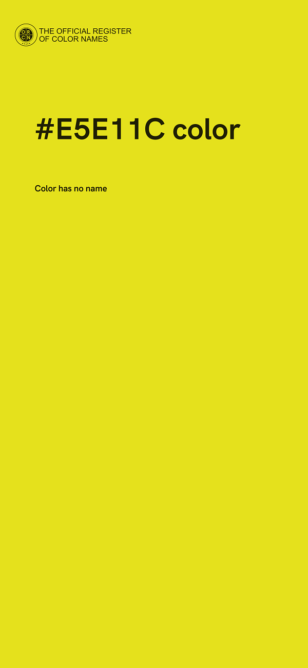 #E5E11C color image