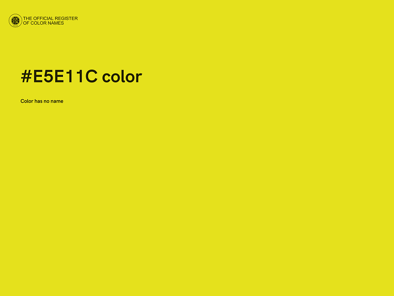 #E5E11C color image