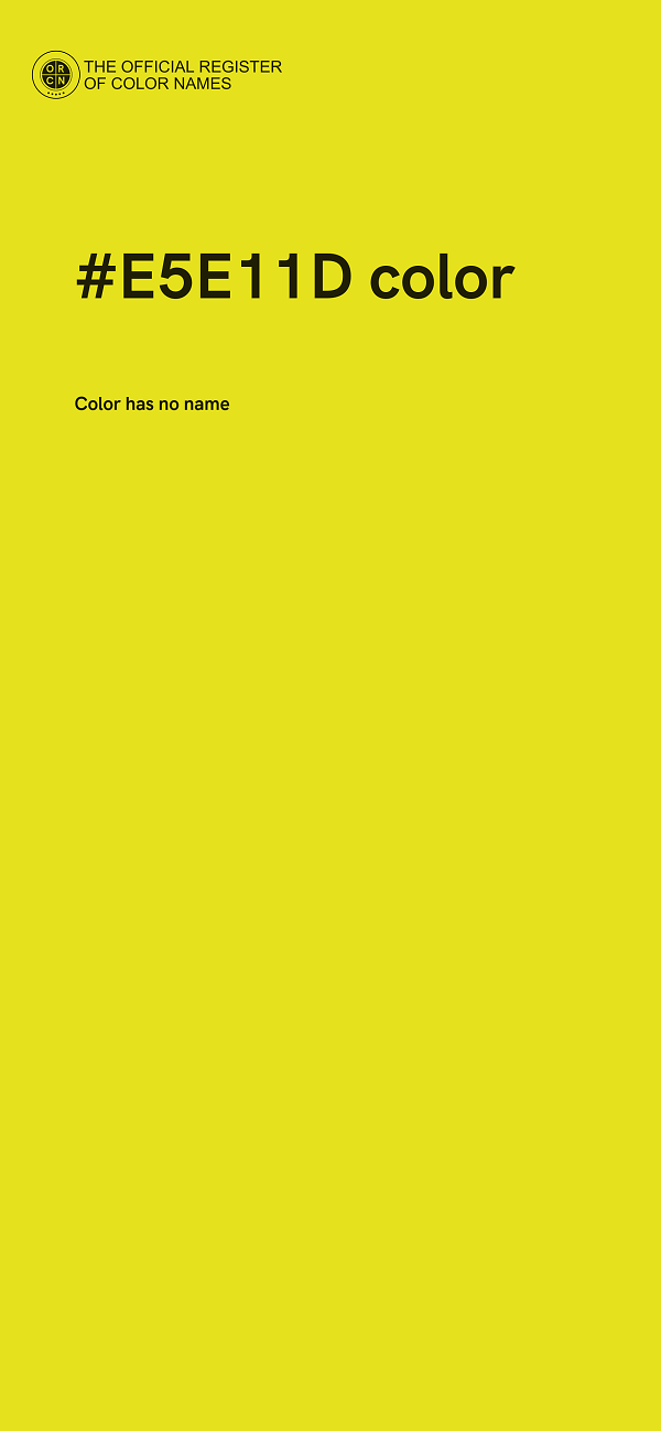 #E5E11D color image