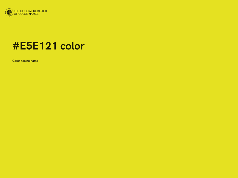 #E5E121 color image