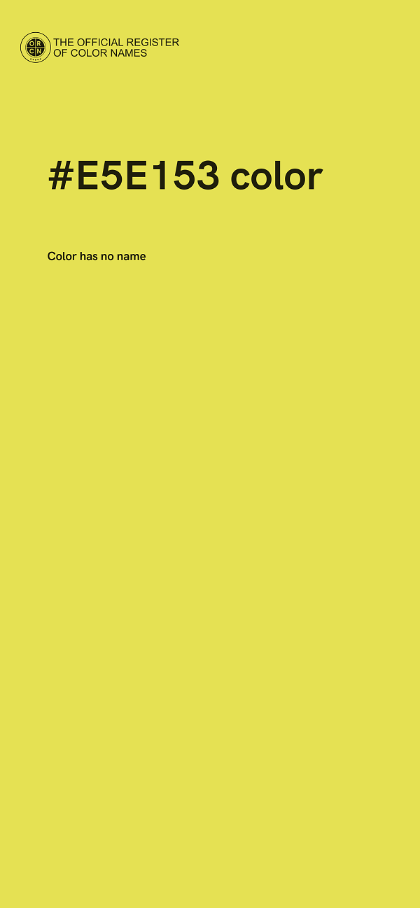 #E5E153 color image