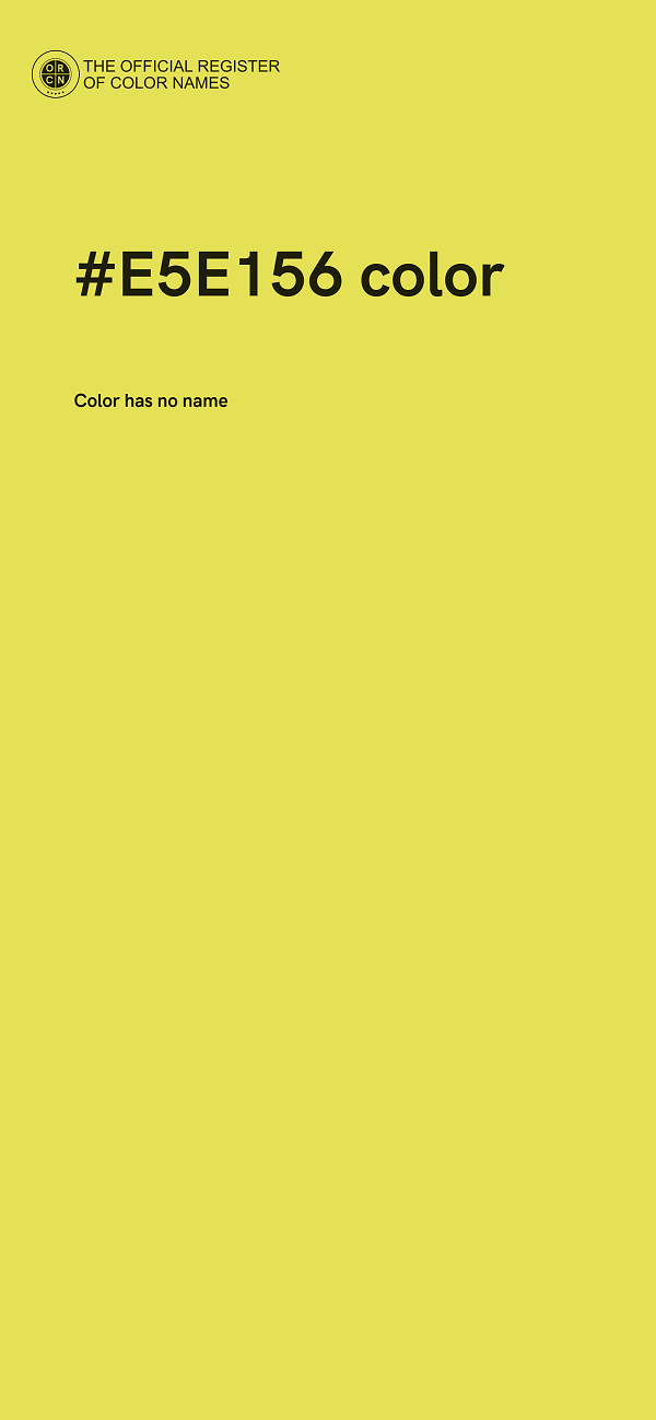 #E5E156 color image