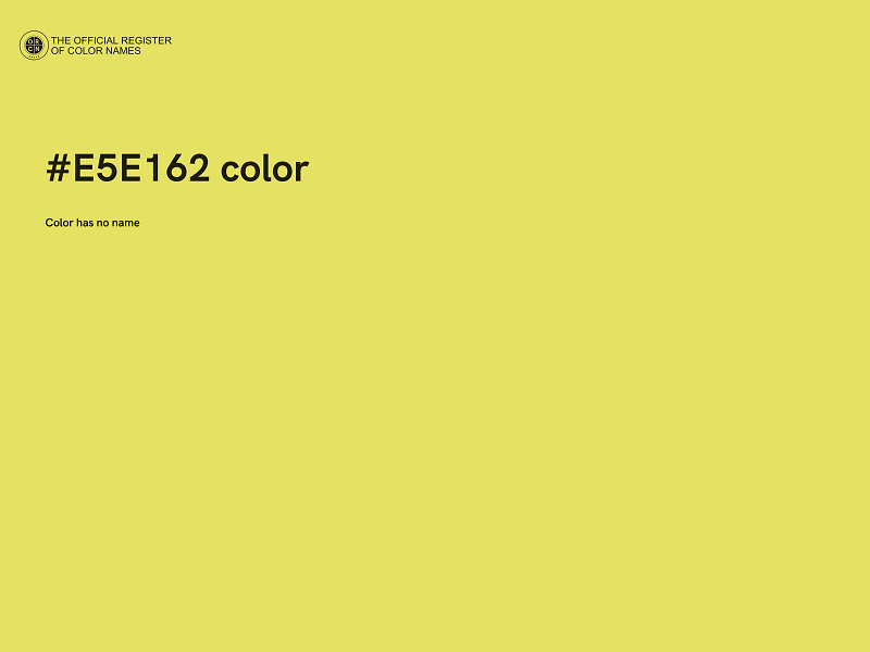 #E5E162 color image