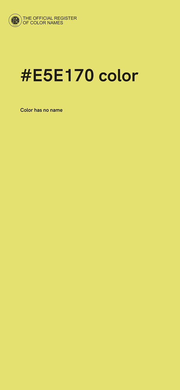 #E5E170 color image