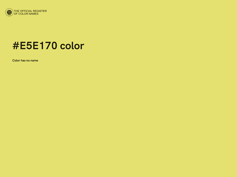 #E5E170 color image
