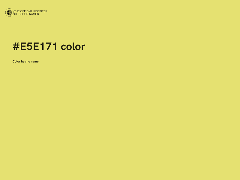 #E5E171 color image