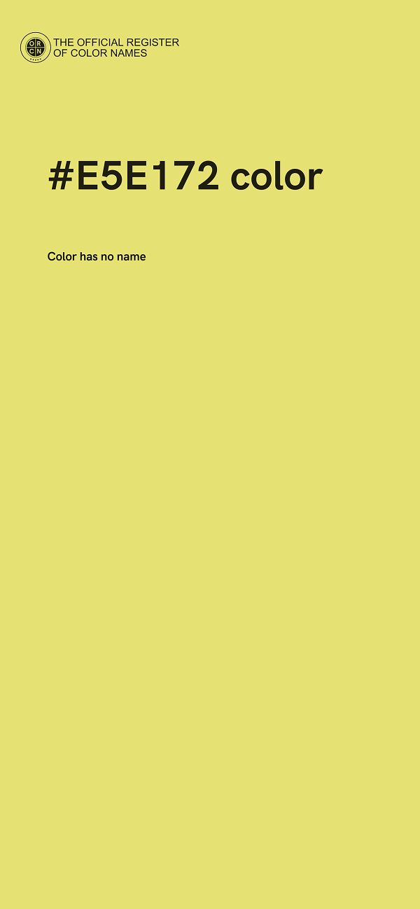 #E5E172 color image