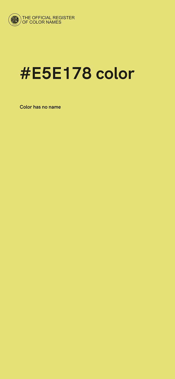 #E5E178 color image