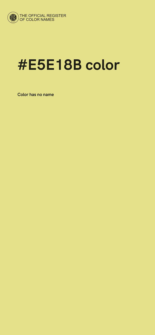 #E5E18B color image