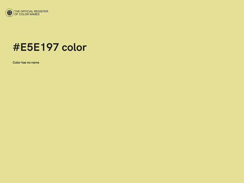 #E5E197 color image