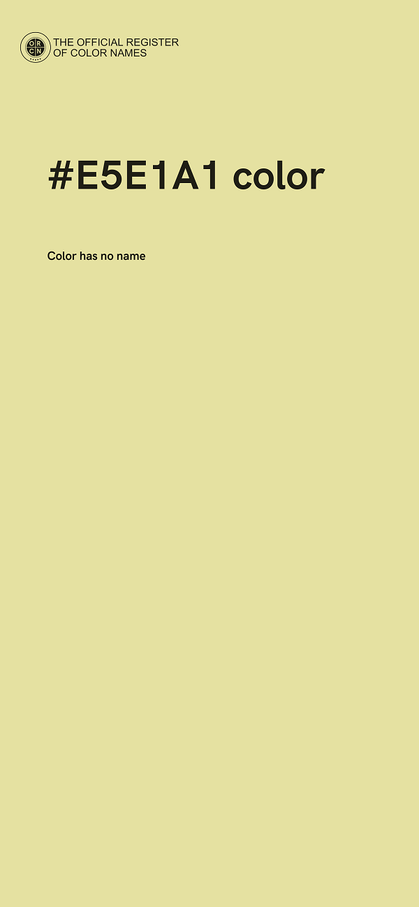 #E5E1A1 color image