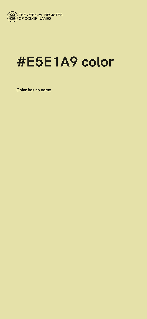 #E5E1A9 color image