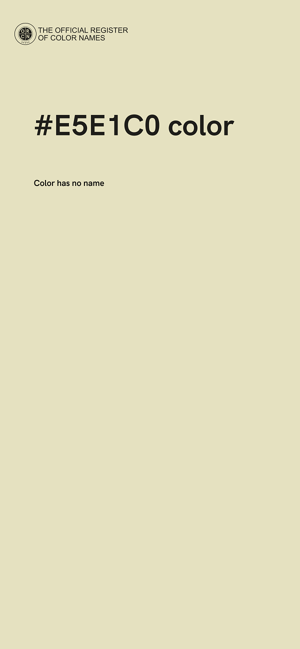 #E5E1C0 color image