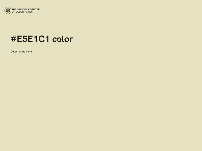 #E5E1C1 color image