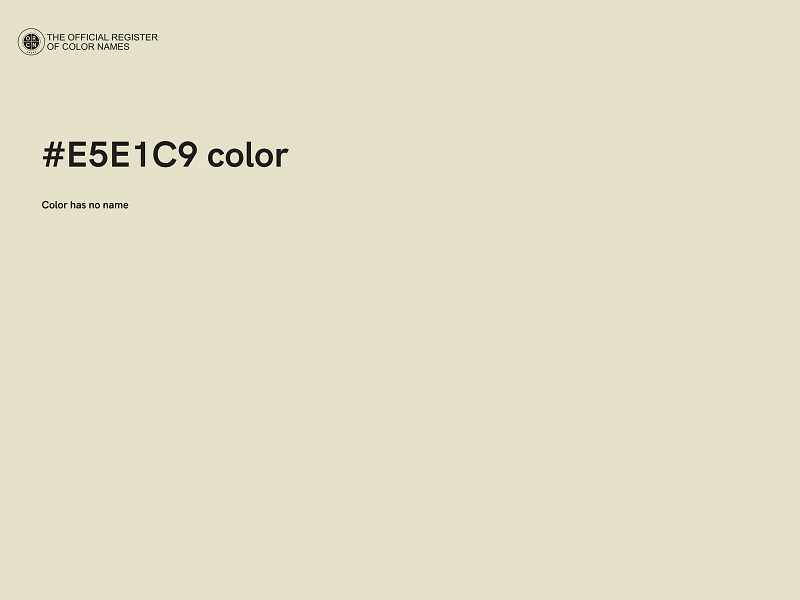 #E5E1C9 color image