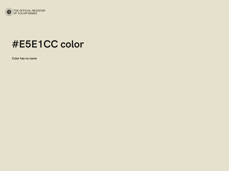 #E5E1CC color image