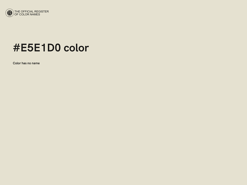 #E5E1D0 color image