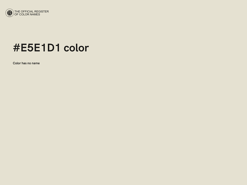 #E5E1D1 color image