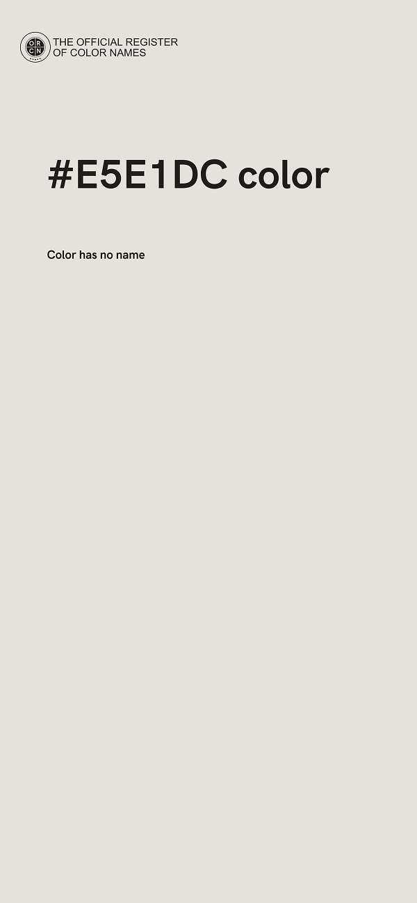 #E5E1DC color image