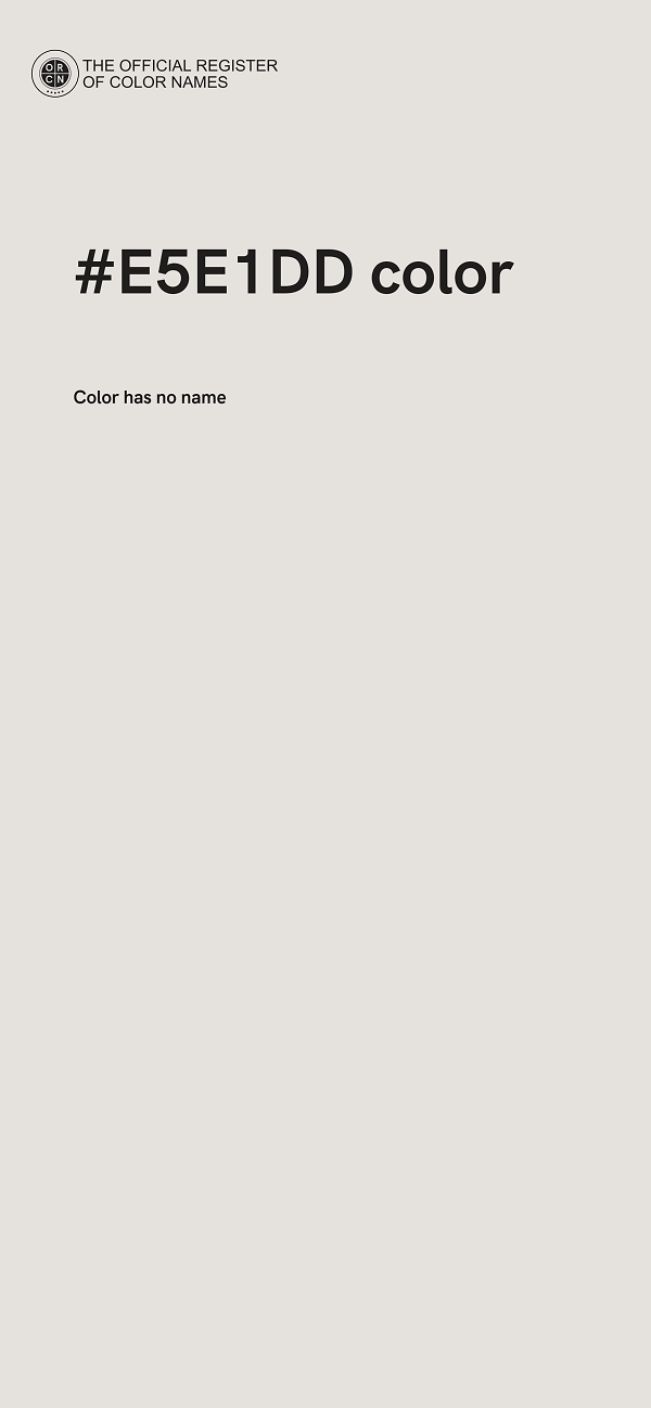 #E5E1DD color image
