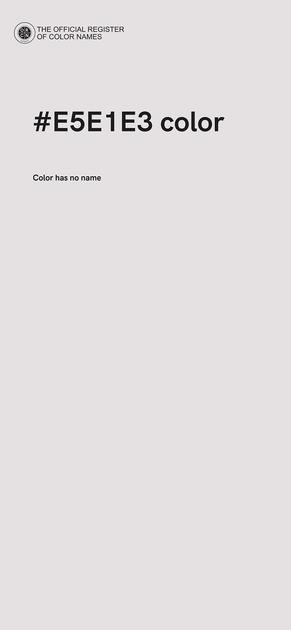 #E5E1E3 color image