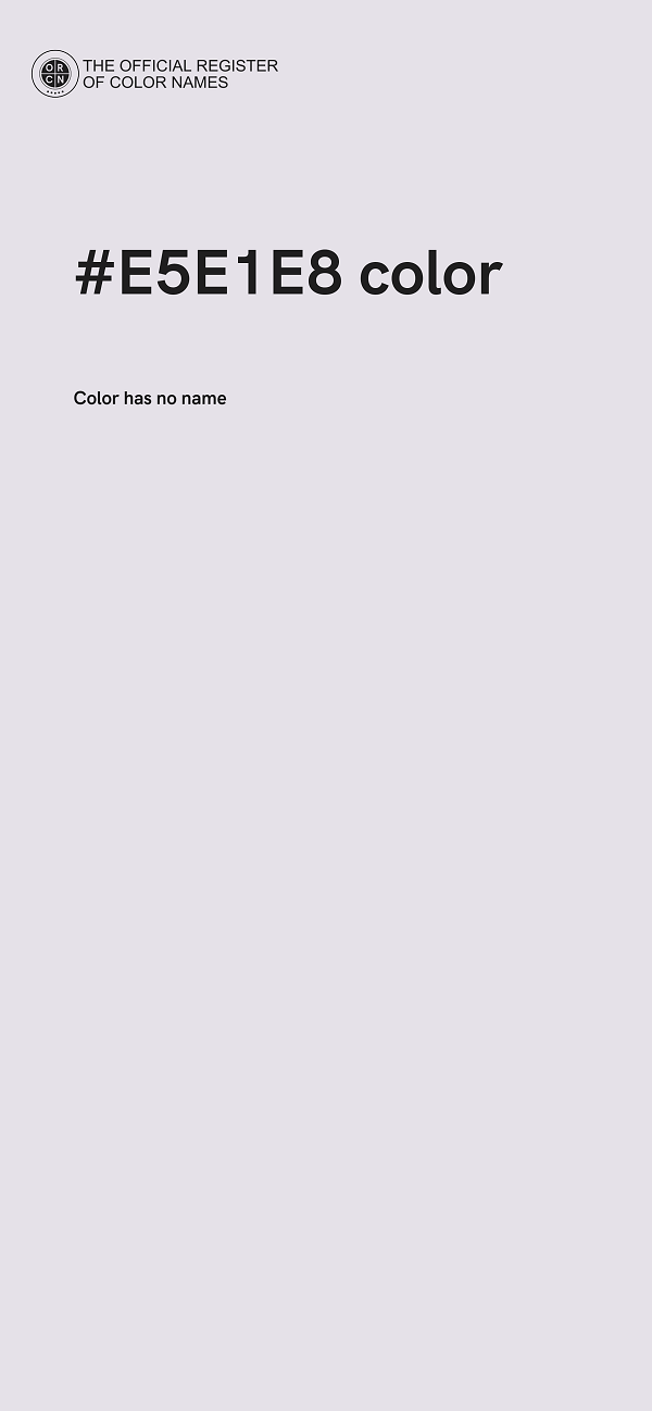 #E5E1E8 color image