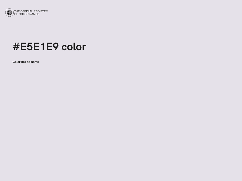 #E5E1E9 color image