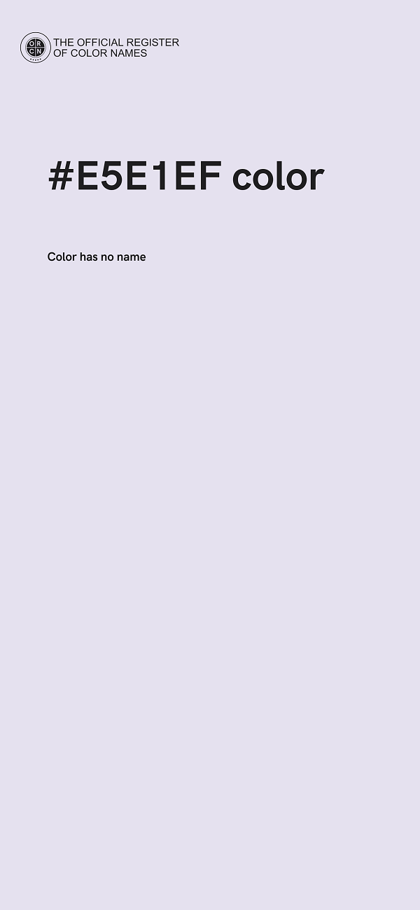 #E5E1EF color image