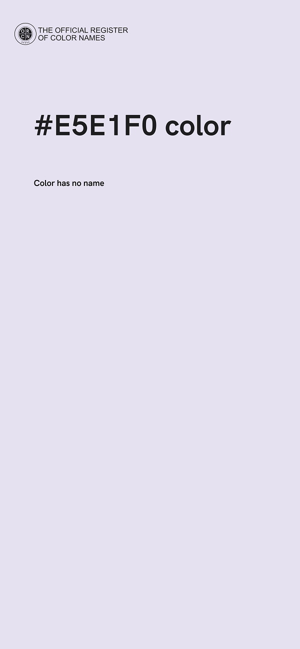 #E5E1F0 color image