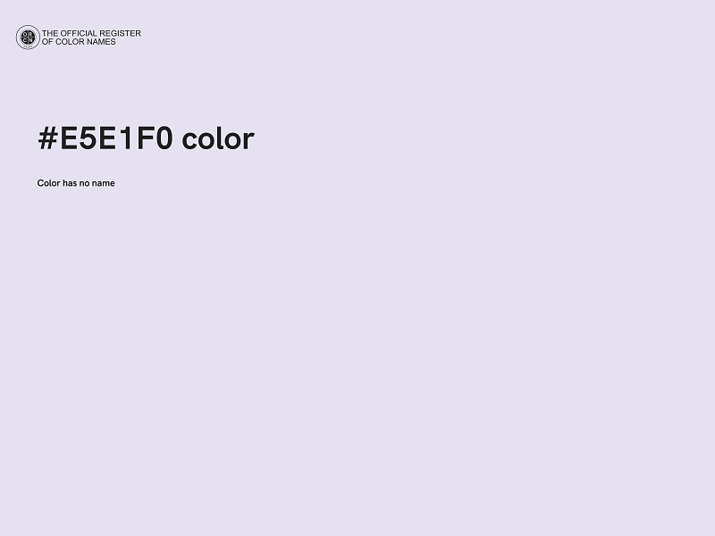 #E5E1F0 color image