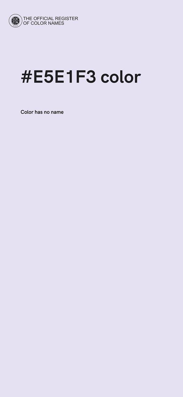 #E5E1F3 color image