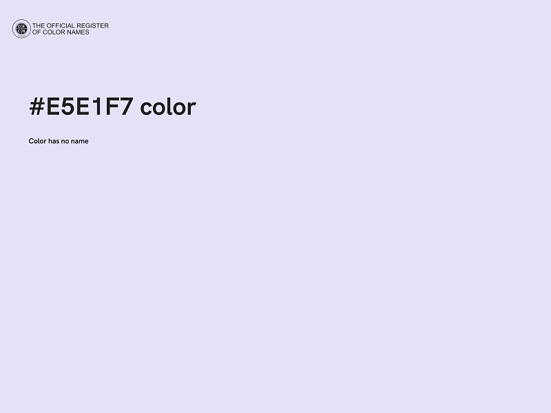 #E5E1F7 color image