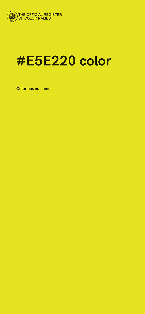 #E5E220 color image