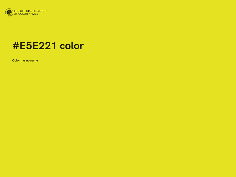 #E5E221 color image