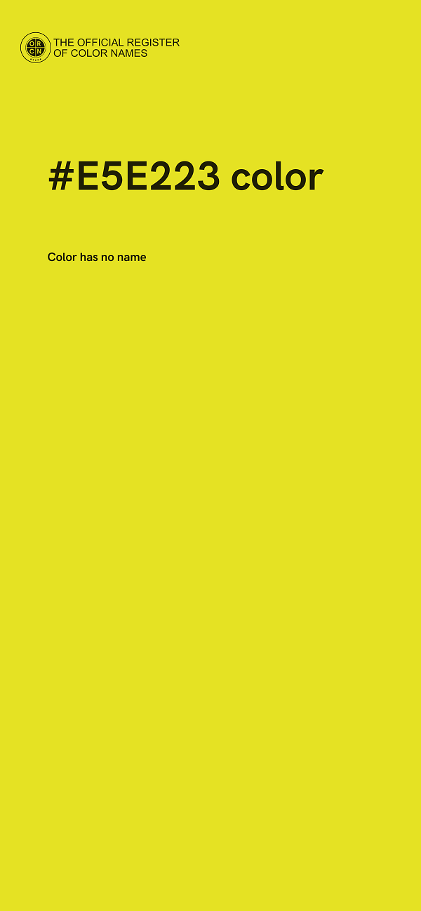#E5E223 color image