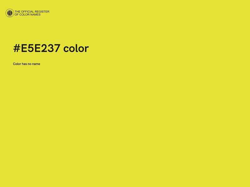 #E5E237 color image