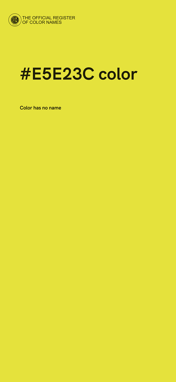 #E5E23C color image