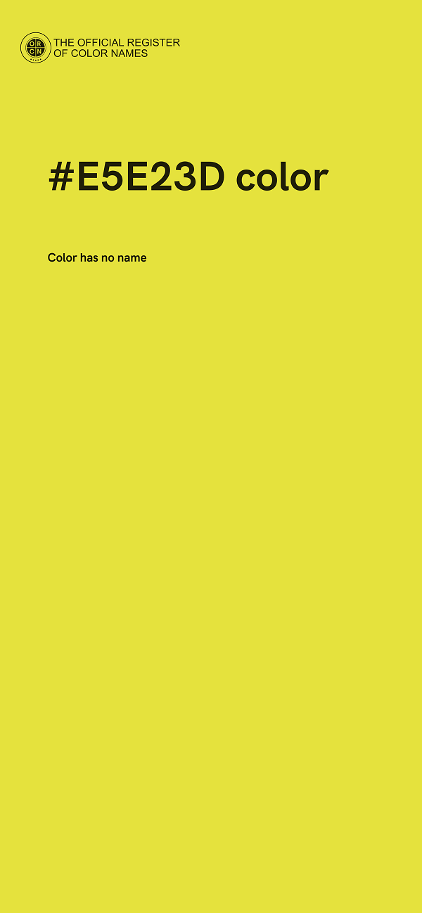 #E5E23D color image