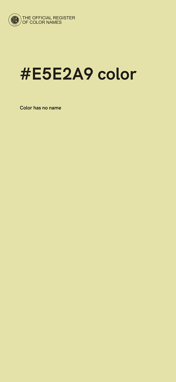 #E5E2A9 color image
