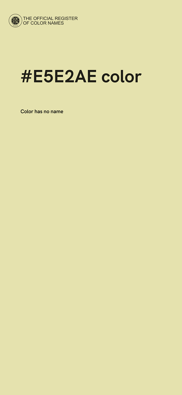 #E5E2AE color image
