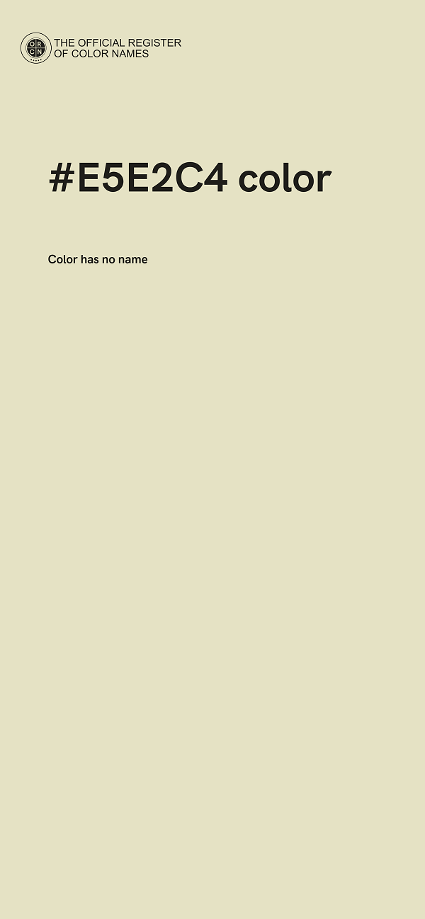 #E5E2C4 color image