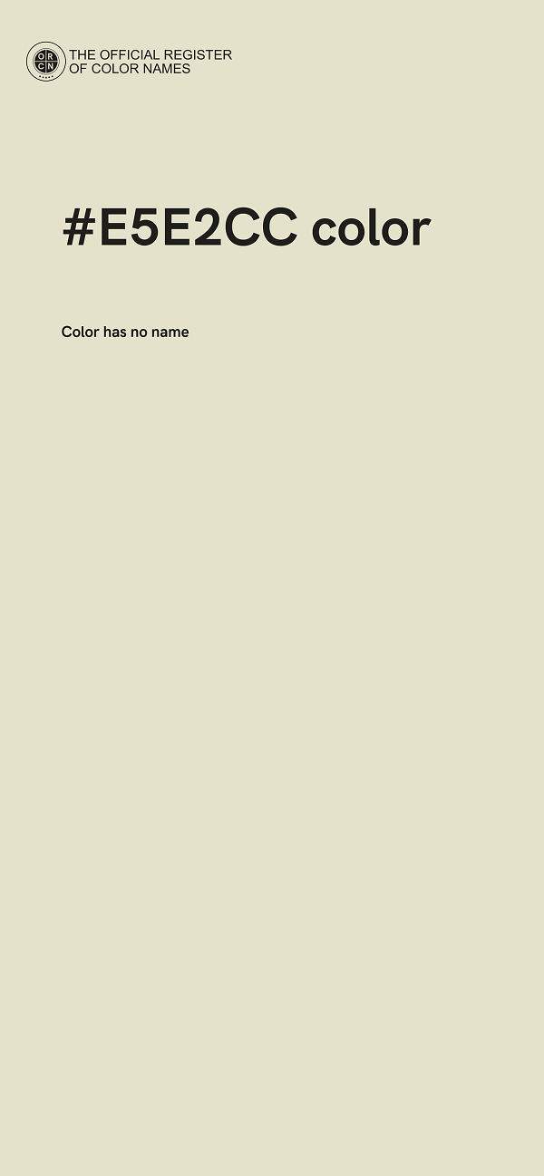 #E5E2CC color image