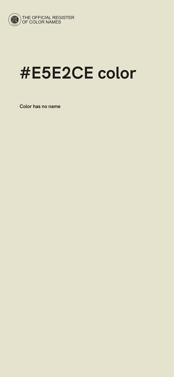 #E5E2CE color image