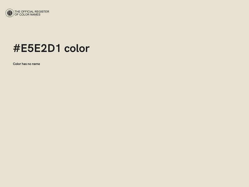 #E5E2D1 color image