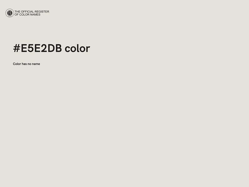 #E5E2DB color image