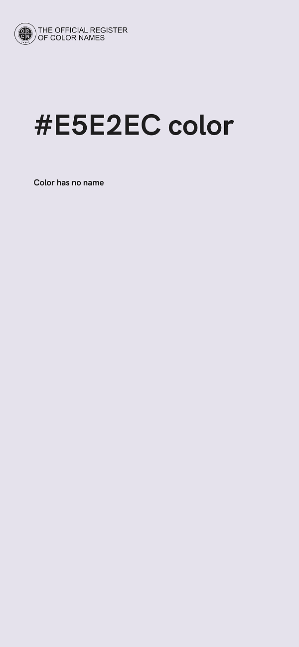 #E5E2EC color image
